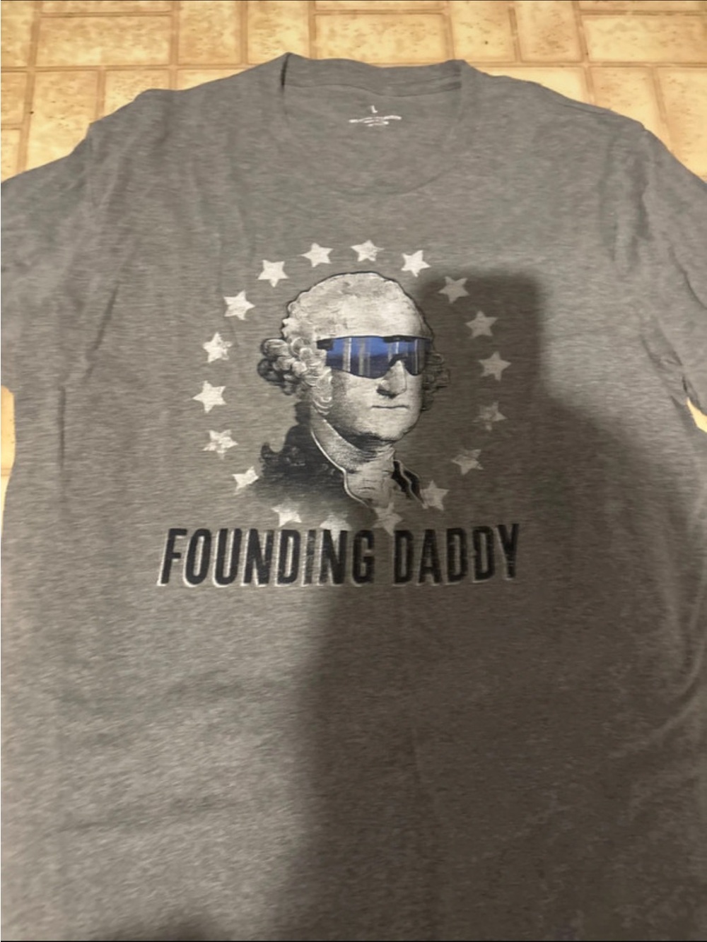 Founding Daddy Graphic Tee - Gray